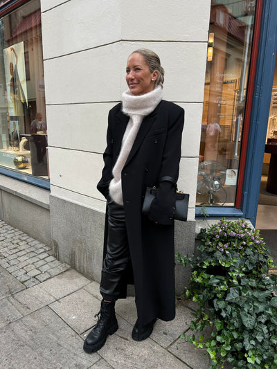C Long Coat Black - SC324 LEVERANS 7 DGR