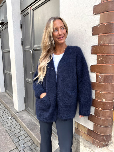 Roro mohair kofta marinblå - 22023