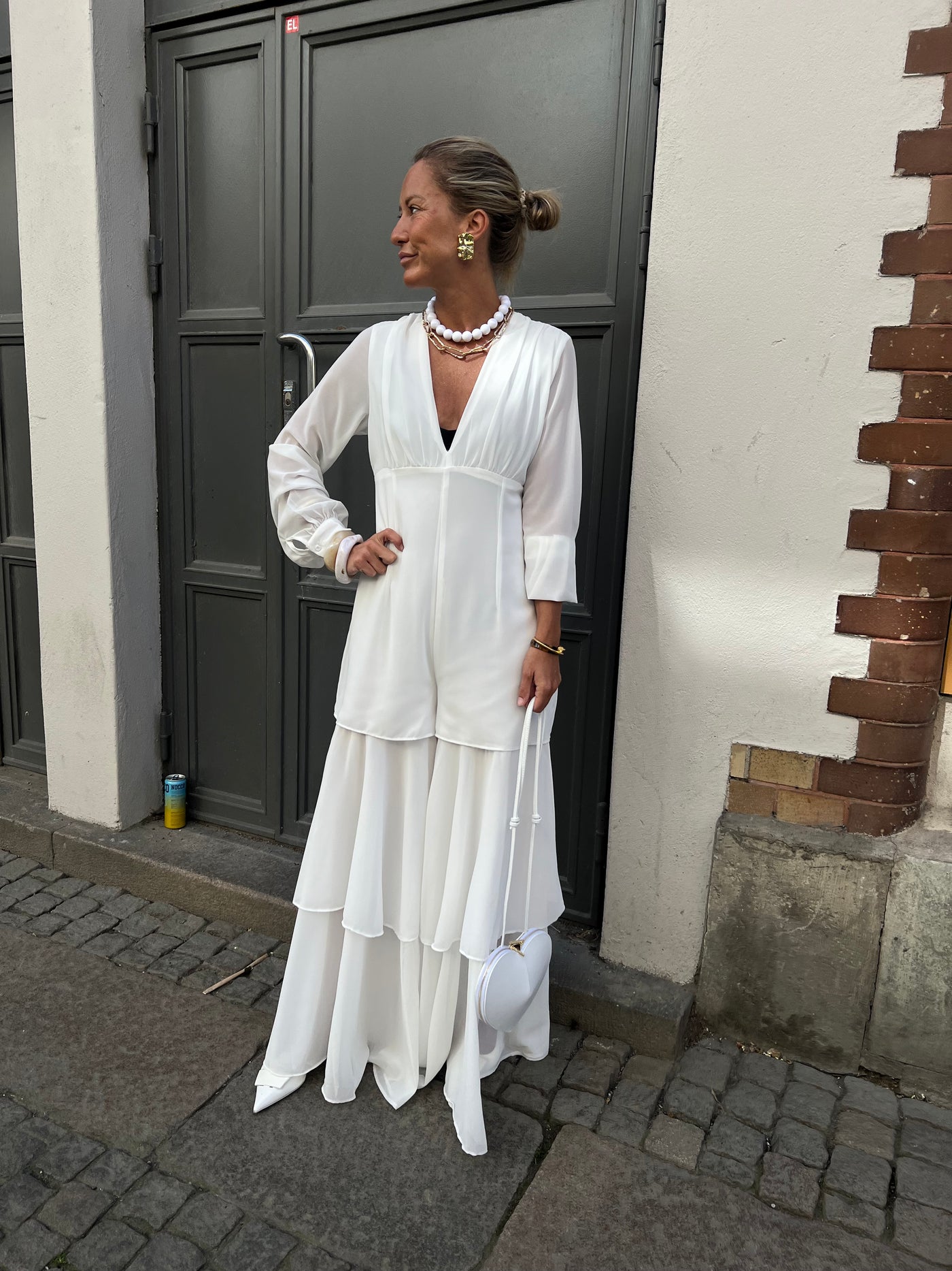 Anna jumpsuit vit