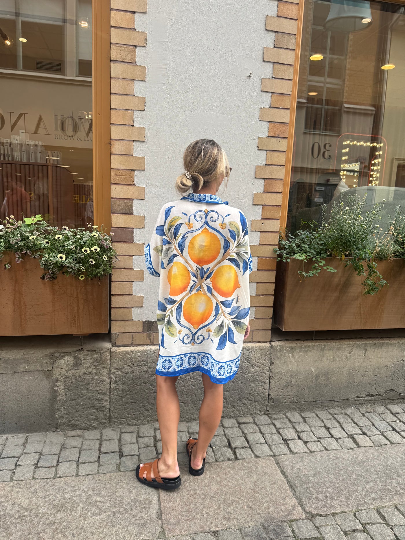Lemon blouse blue