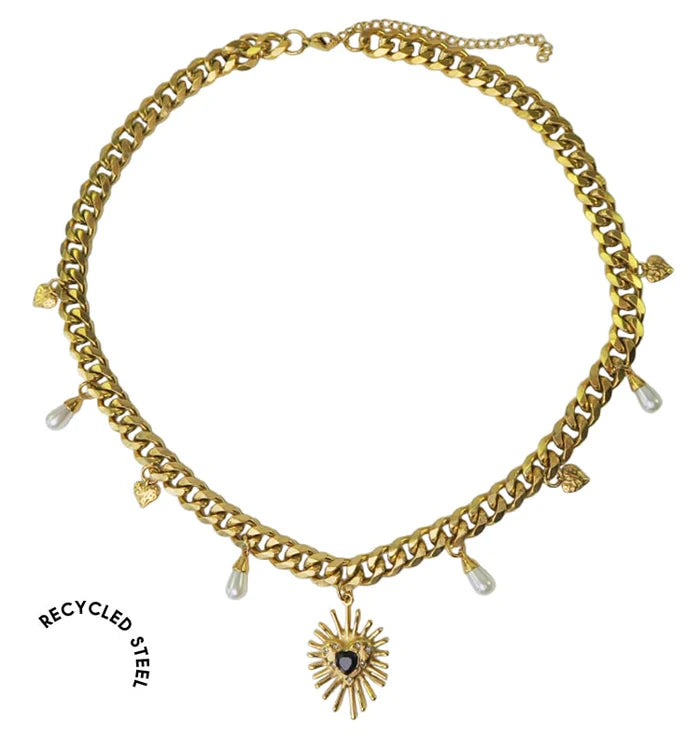 VEJA VALENTINA NECKLACE SILVER & GULD (leverans 1 v)