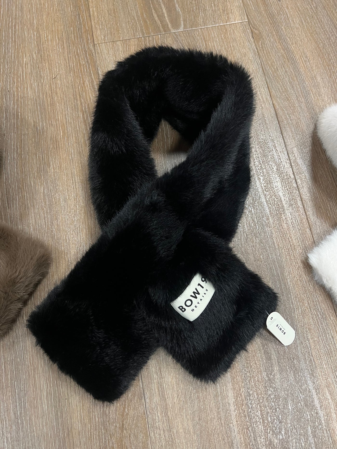 Päls scarf anais black