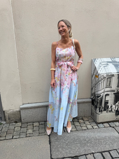Ruth Flower Dress Blue