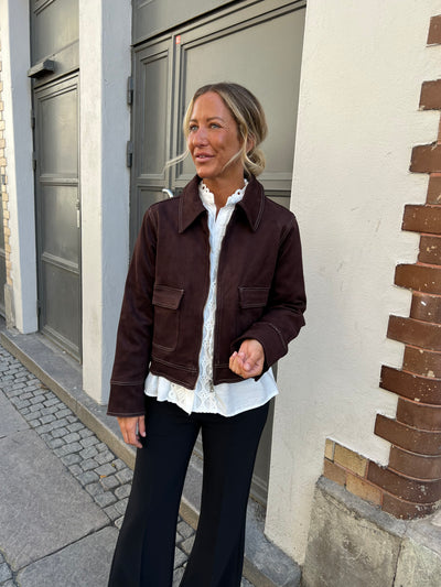 Sandro  jacket mörkbrun 25019
