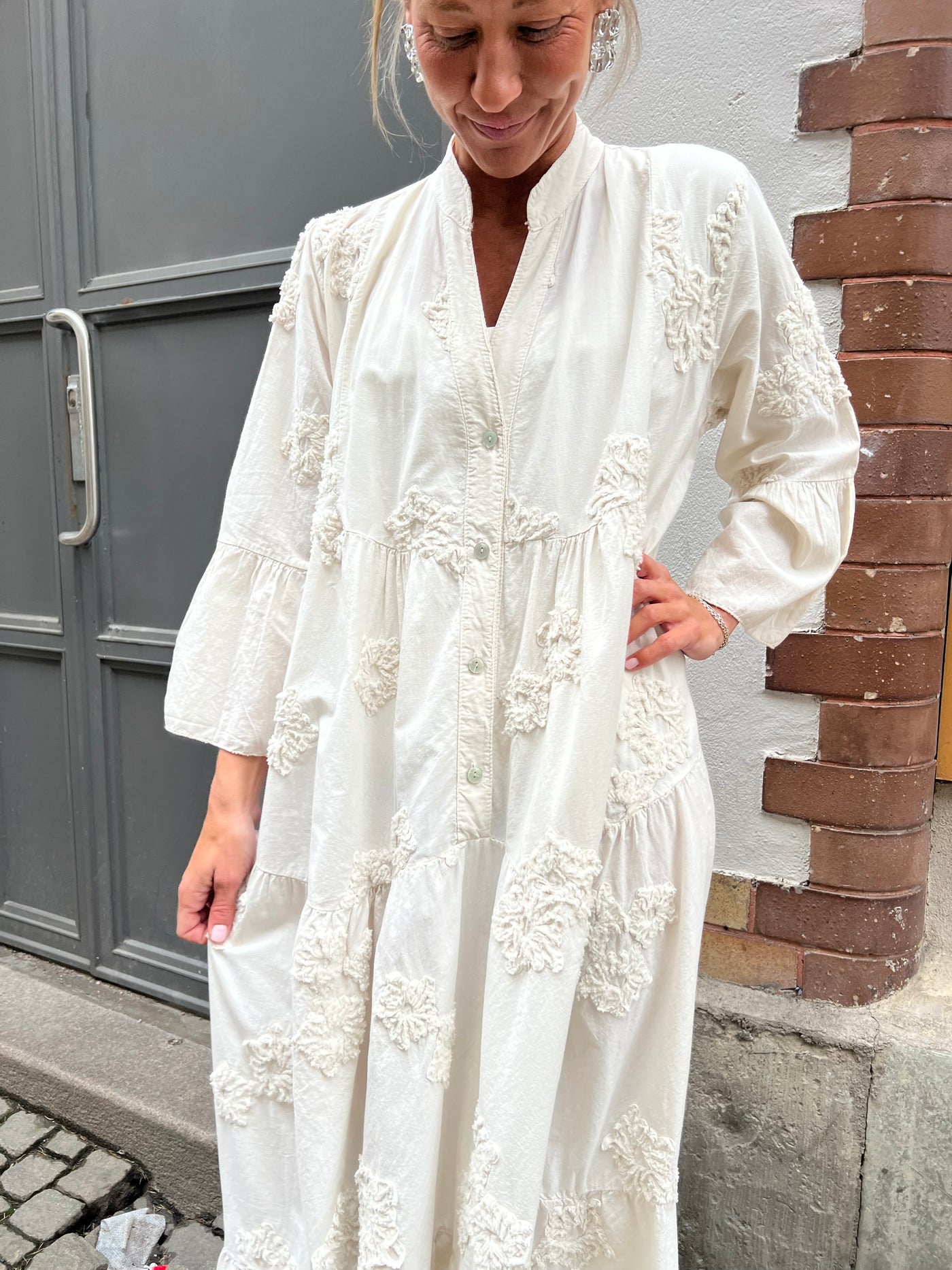 Hanna 3D dress OffWhite