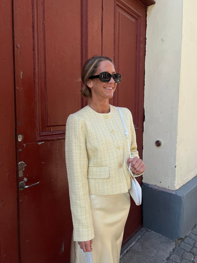 Yara cc bocle jacket pastel yellow