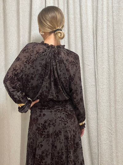 Zoe dress brown leverans 7 dagar