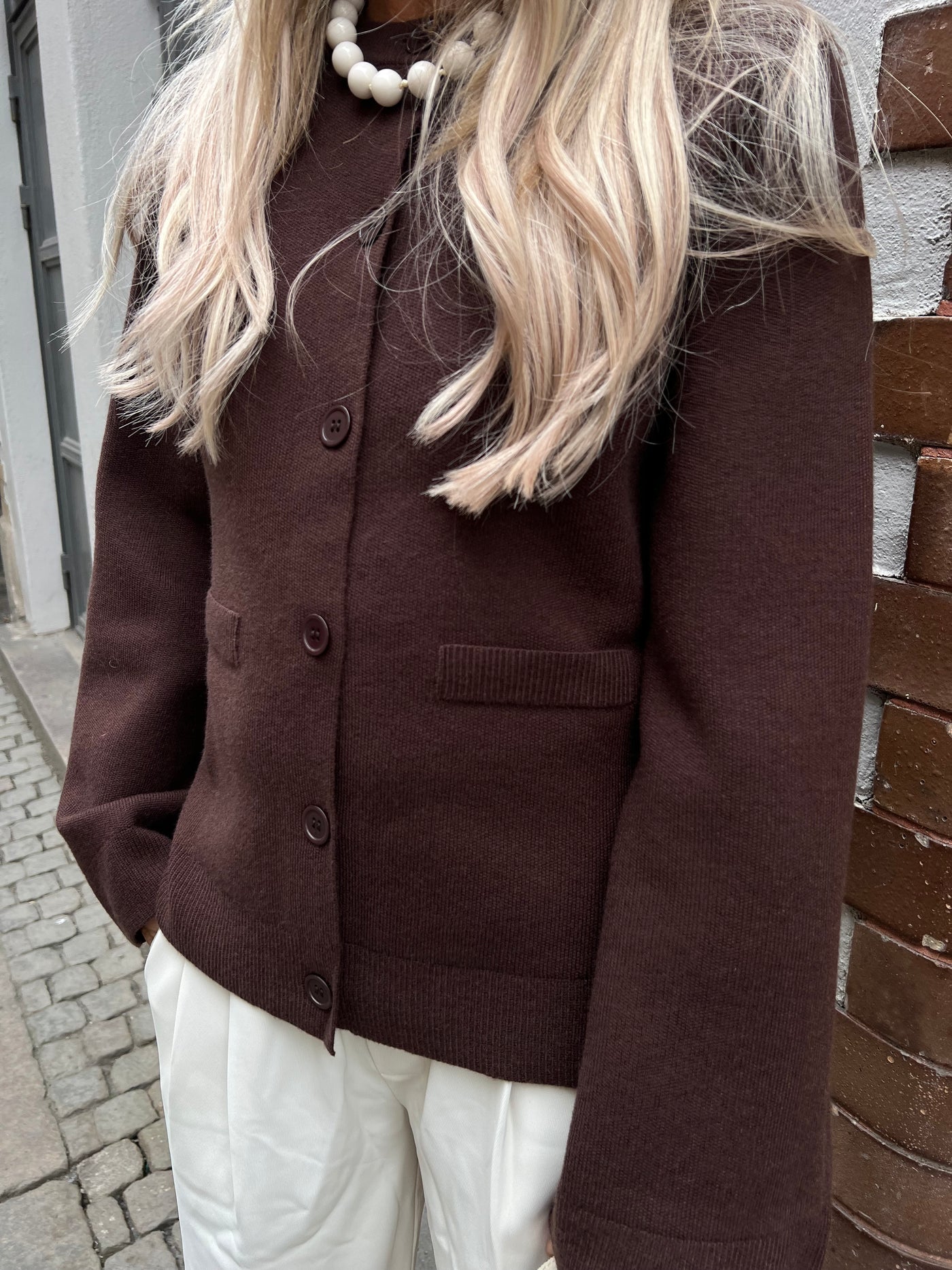 cardigan blazer Brown H880