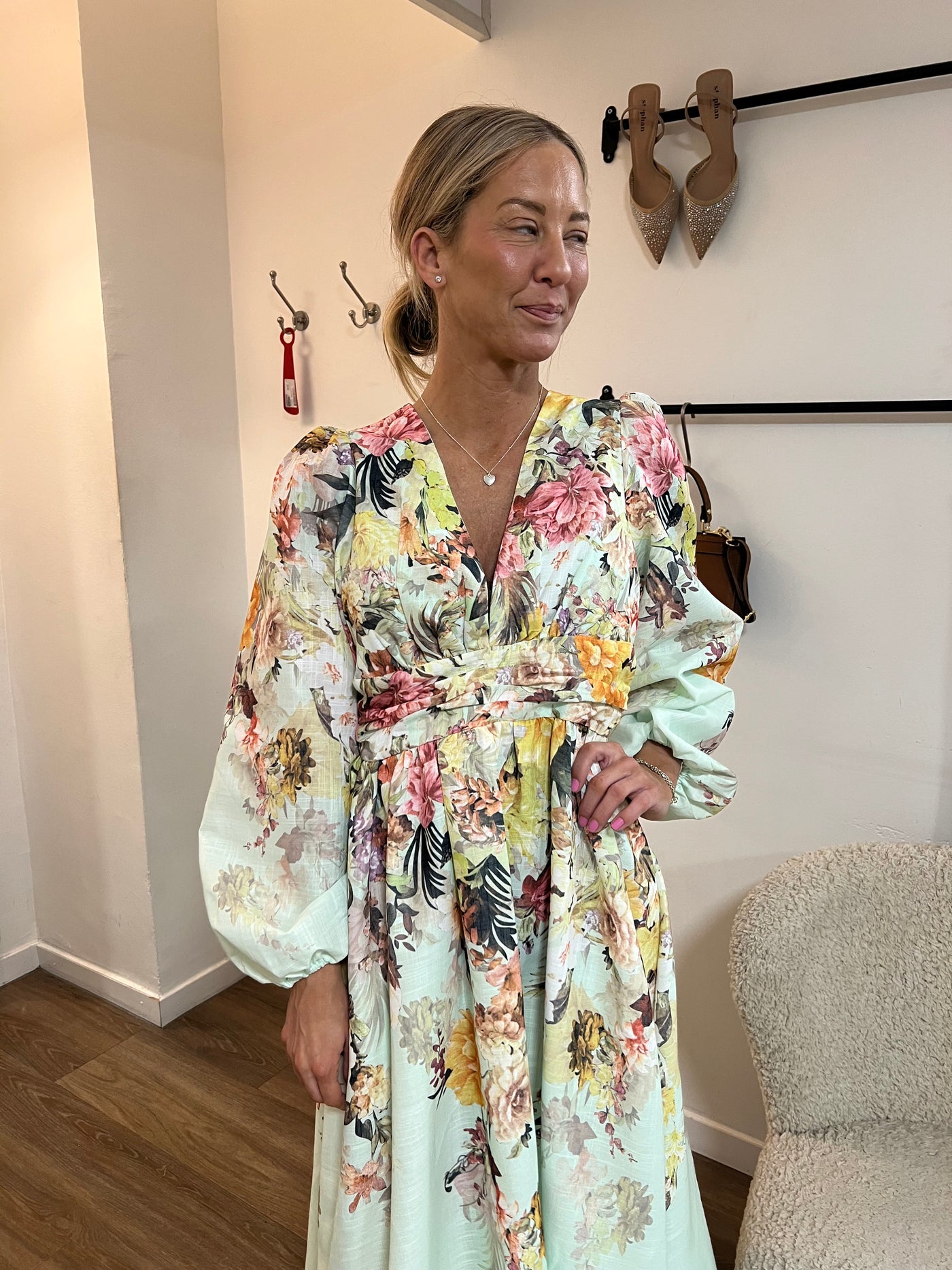 Flower dress Green