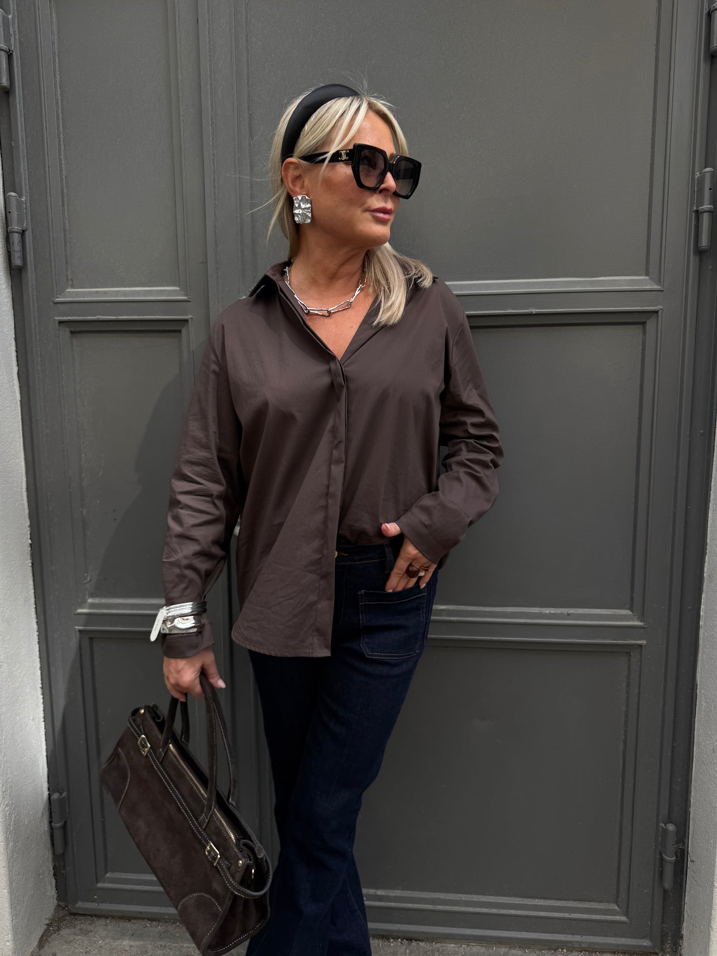Favorit skjortan Brown