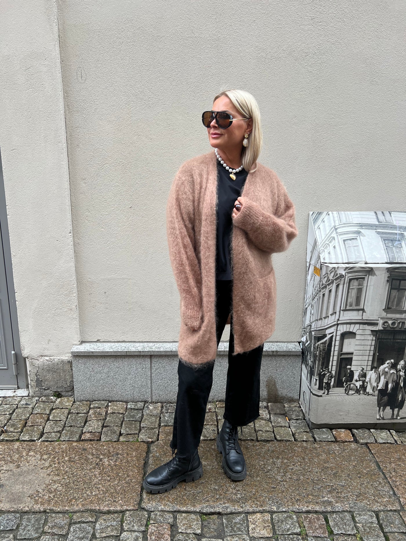 Roro mohair kofta Camel - 22067