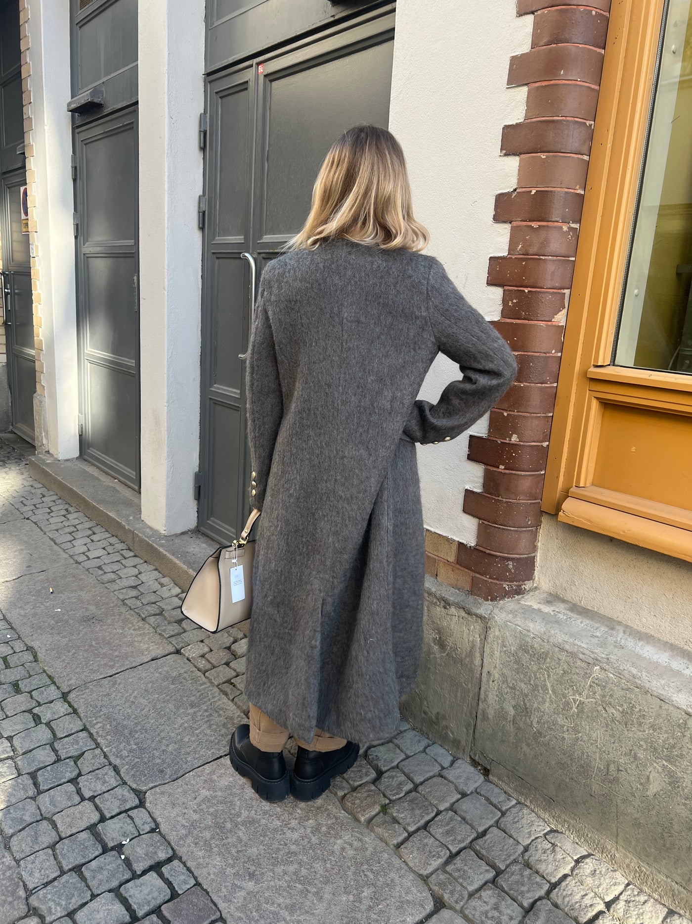 Jackie coat grey