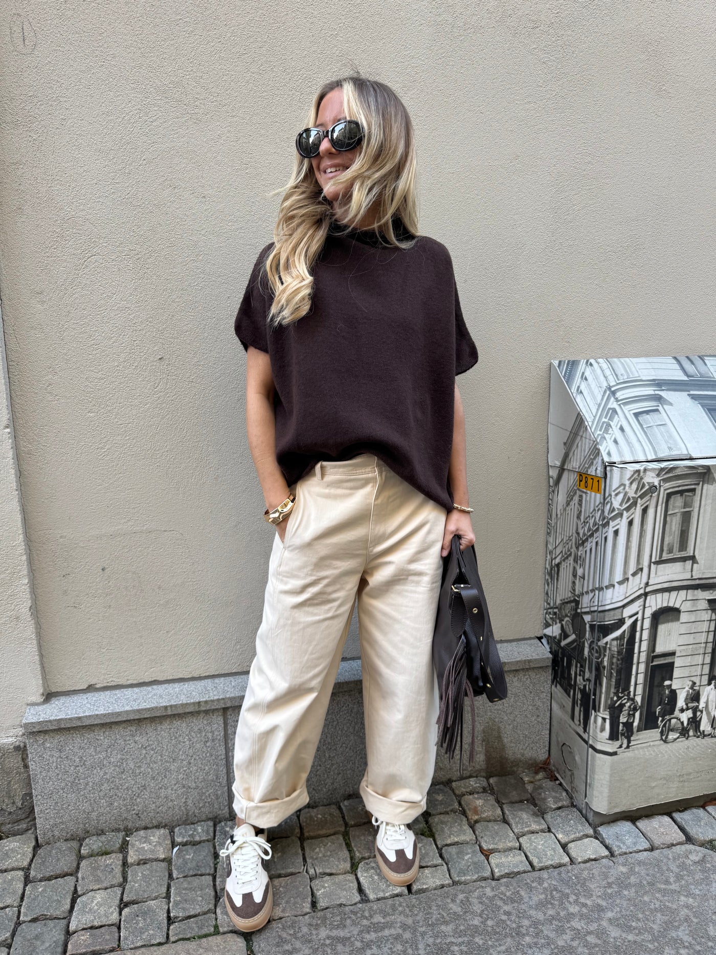 Brown pullover short arm/polo