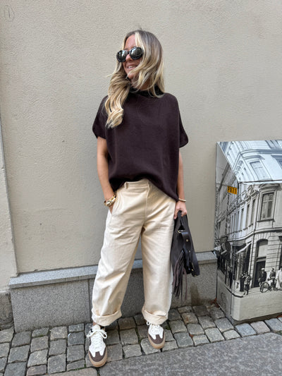 Brown pullover short arm/polo