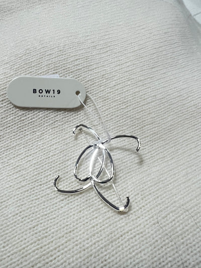 Brosch bow silver