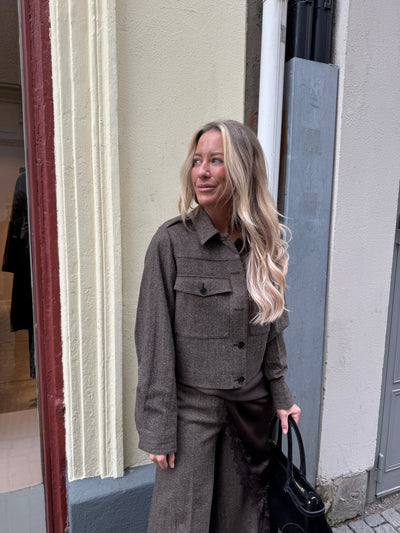 IVY-Tilda Utility Cropped Coat - Multi Color