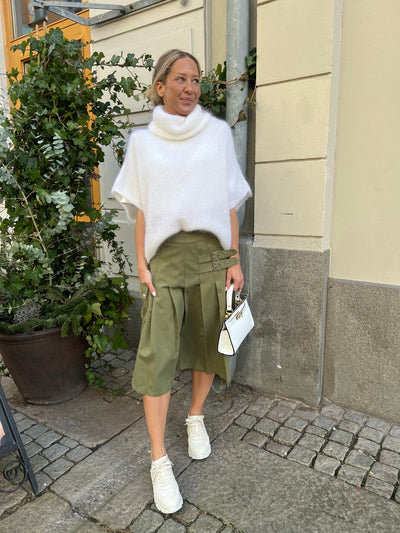 ANNA SKIRT PLISSE grön - YE1SK211