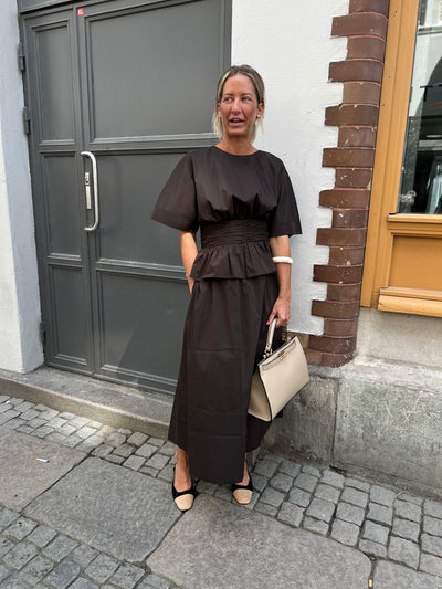 Yara poplin skirt chocolate