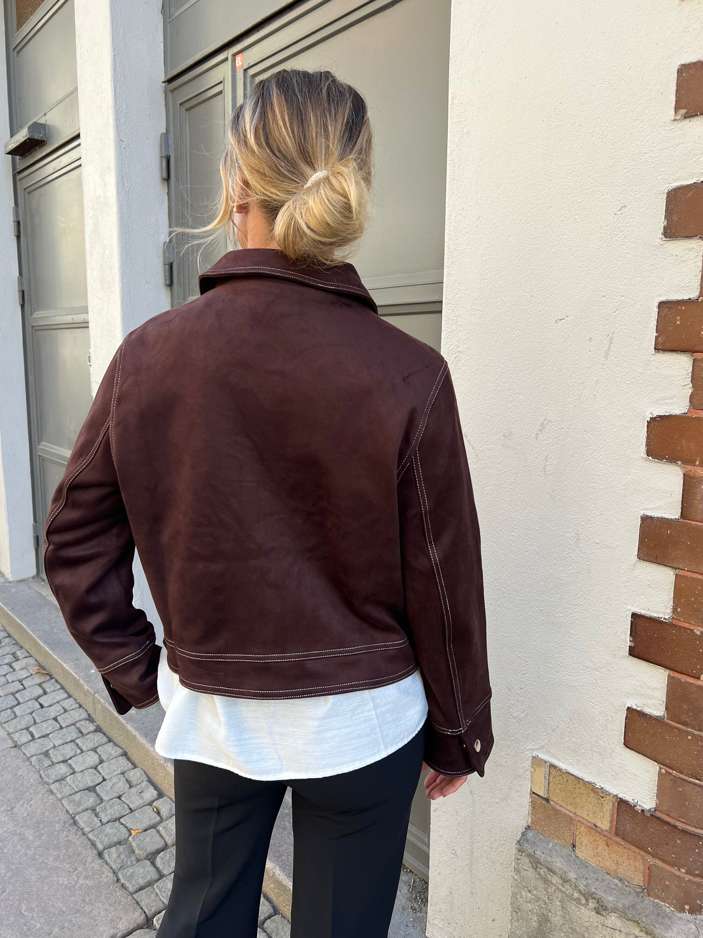 Sandro  jacket mörkbrun 25019