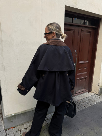 Drole trench Black