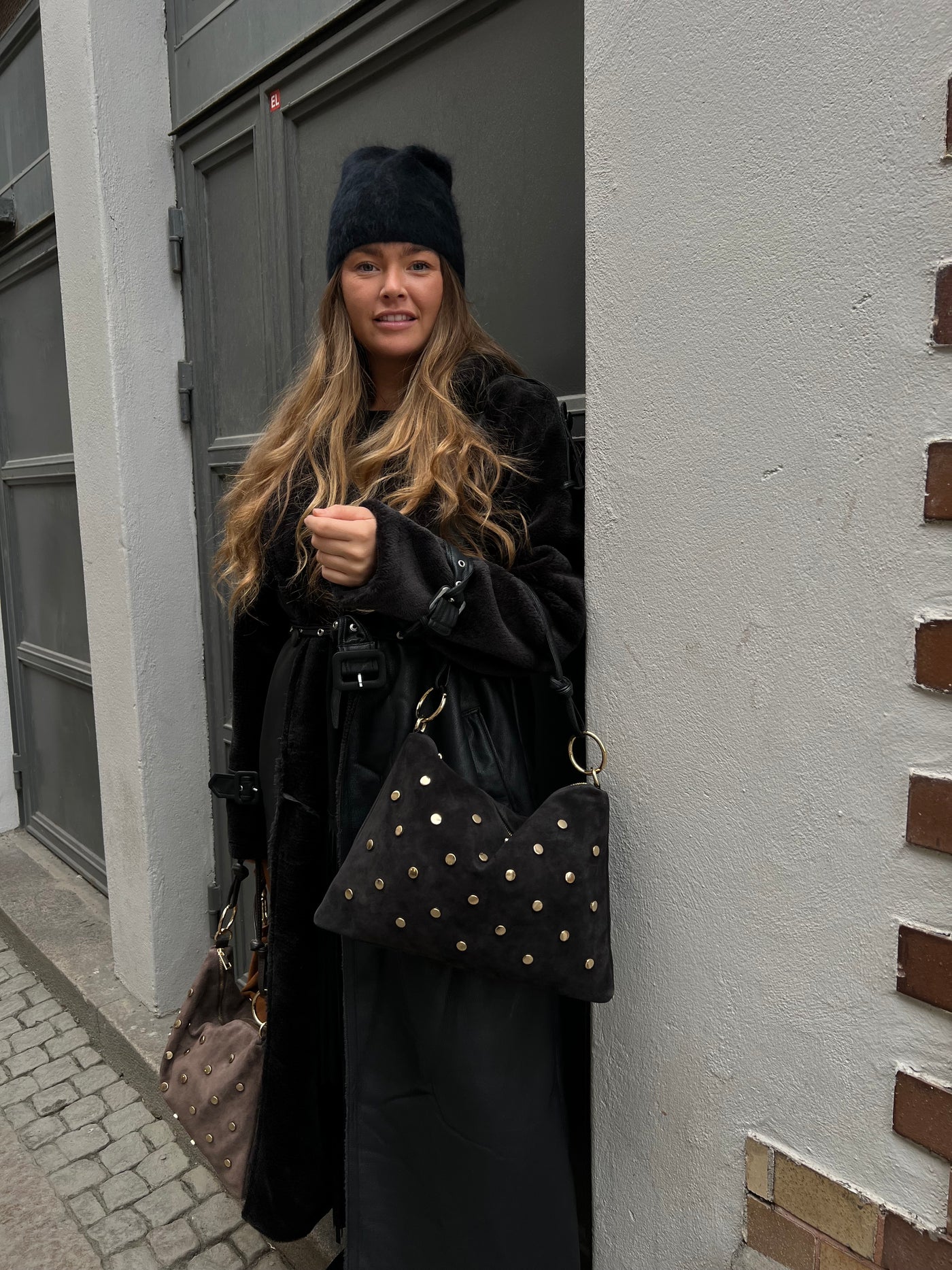 Jolie Smal STUDS Bag BLACK