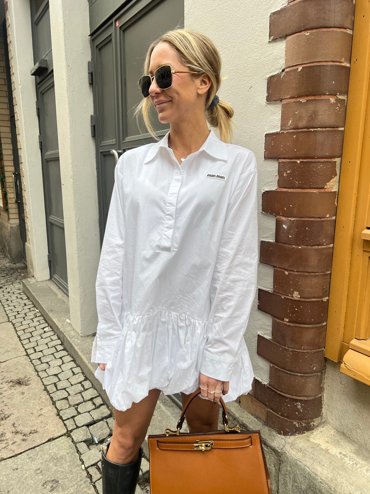 MIN MIN DRESS WHITE