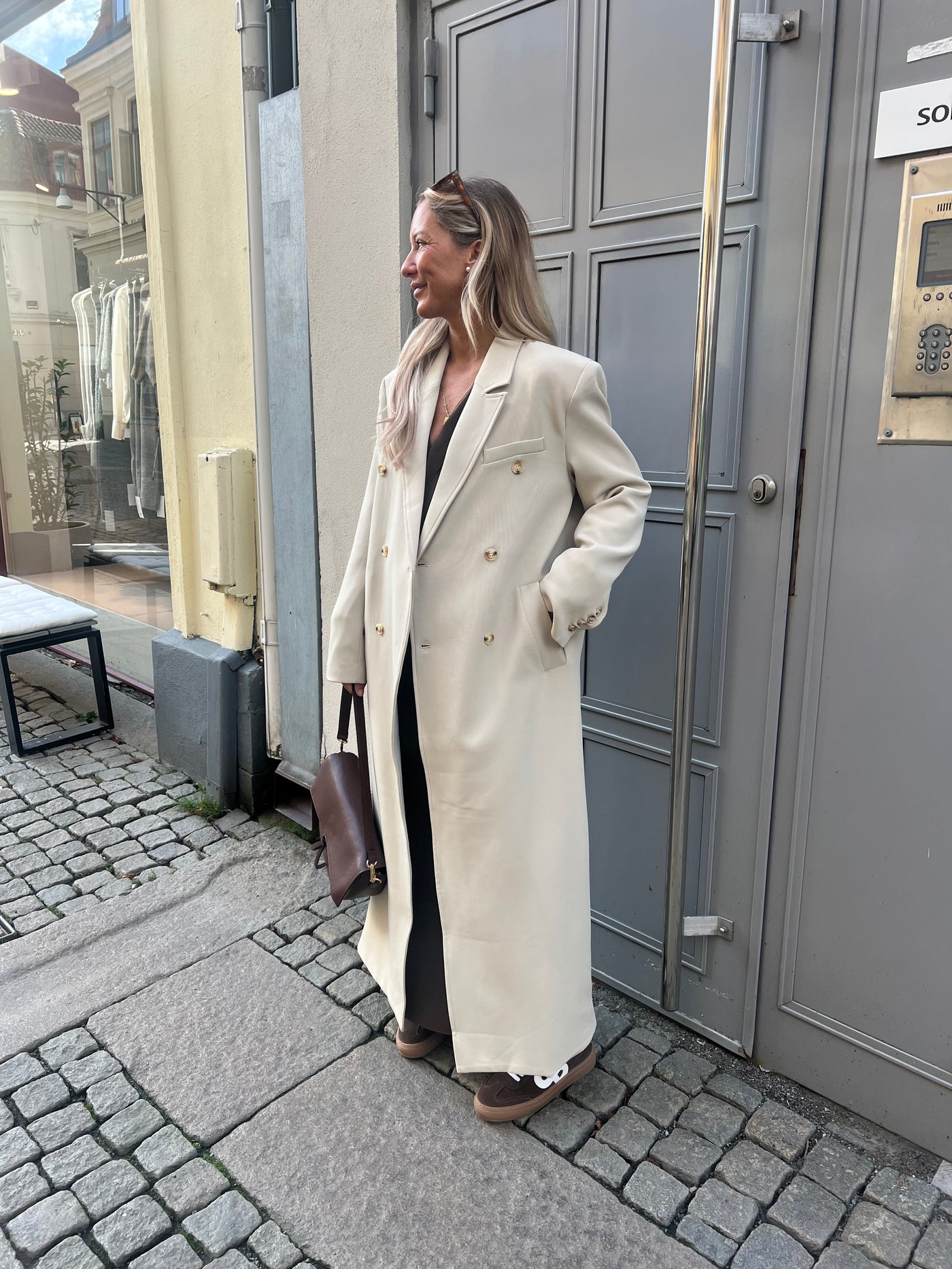 C Long Coat Beige - SC324