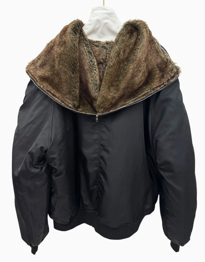 Bomber fur jacket