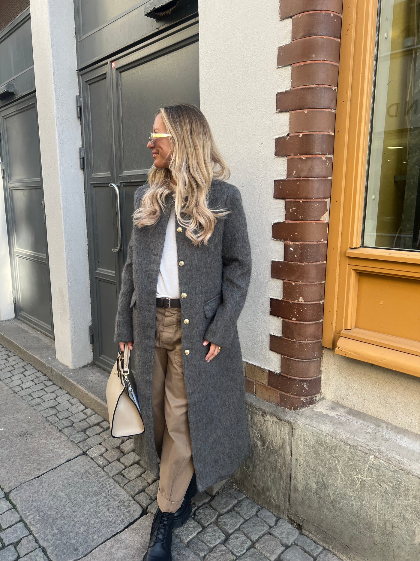 Jackie coat grey