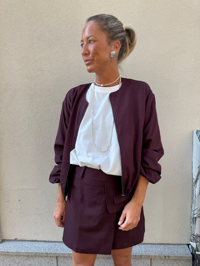 LunaCC Ballon Jacket Winered