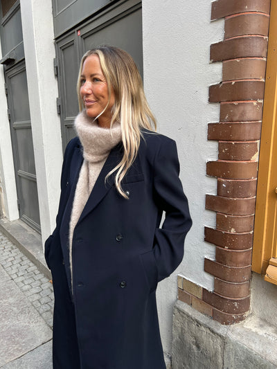 C Long Coat navy - SC324