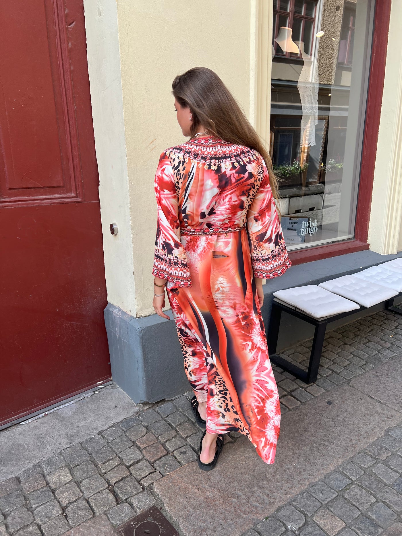 Angelina  wrapdress red