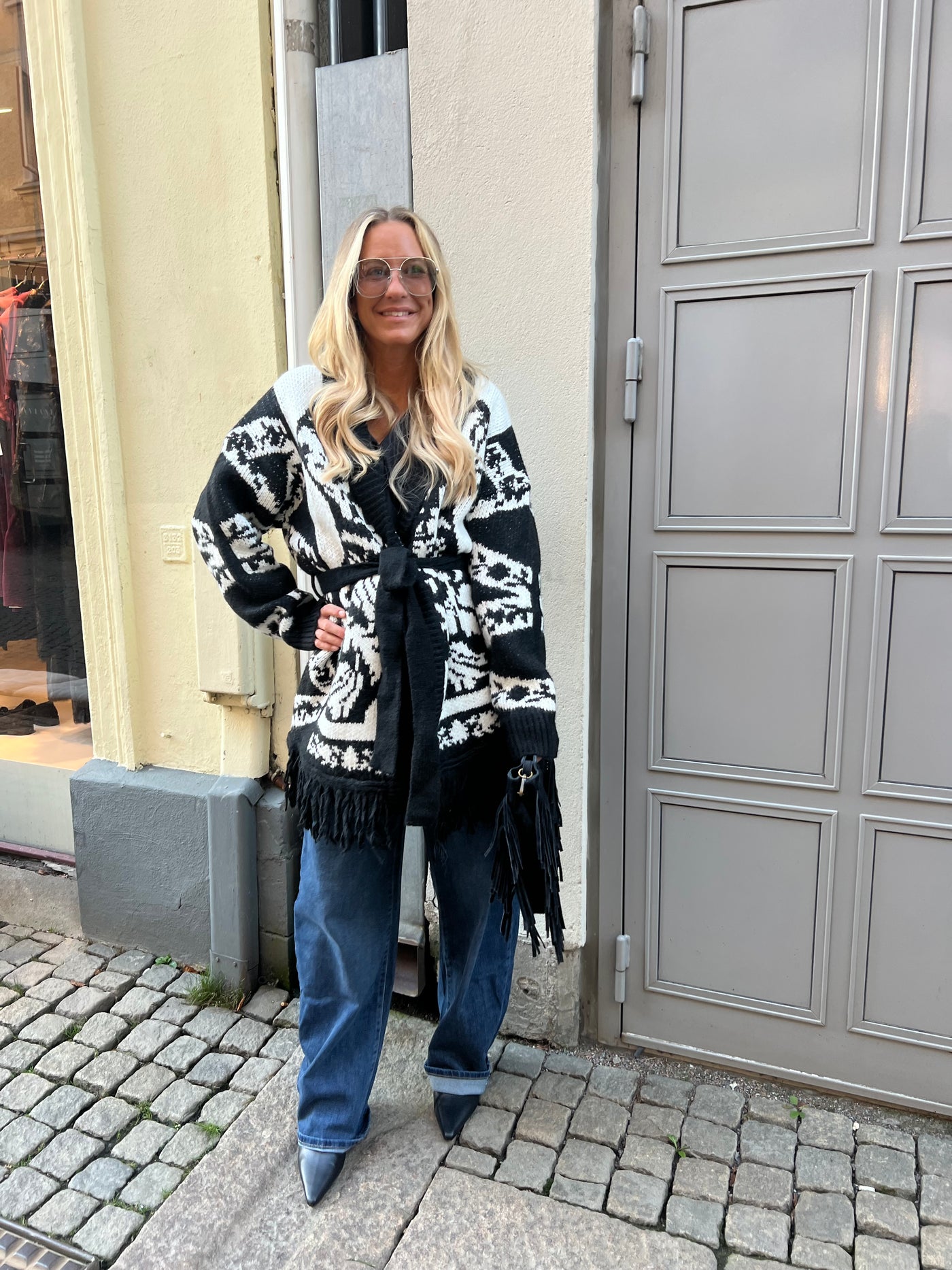 Lauren kofta mönstrad