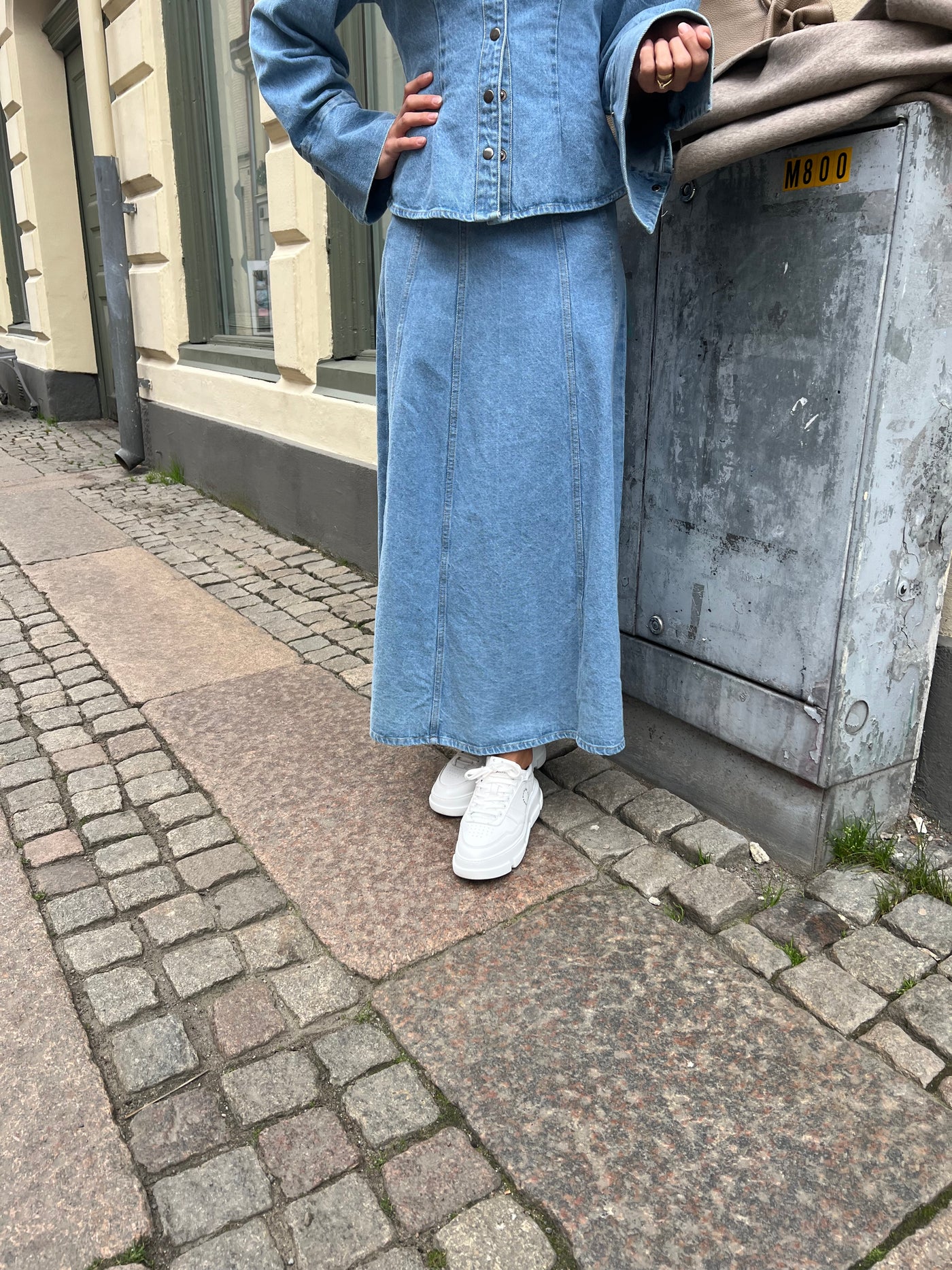 Raya denim skirt