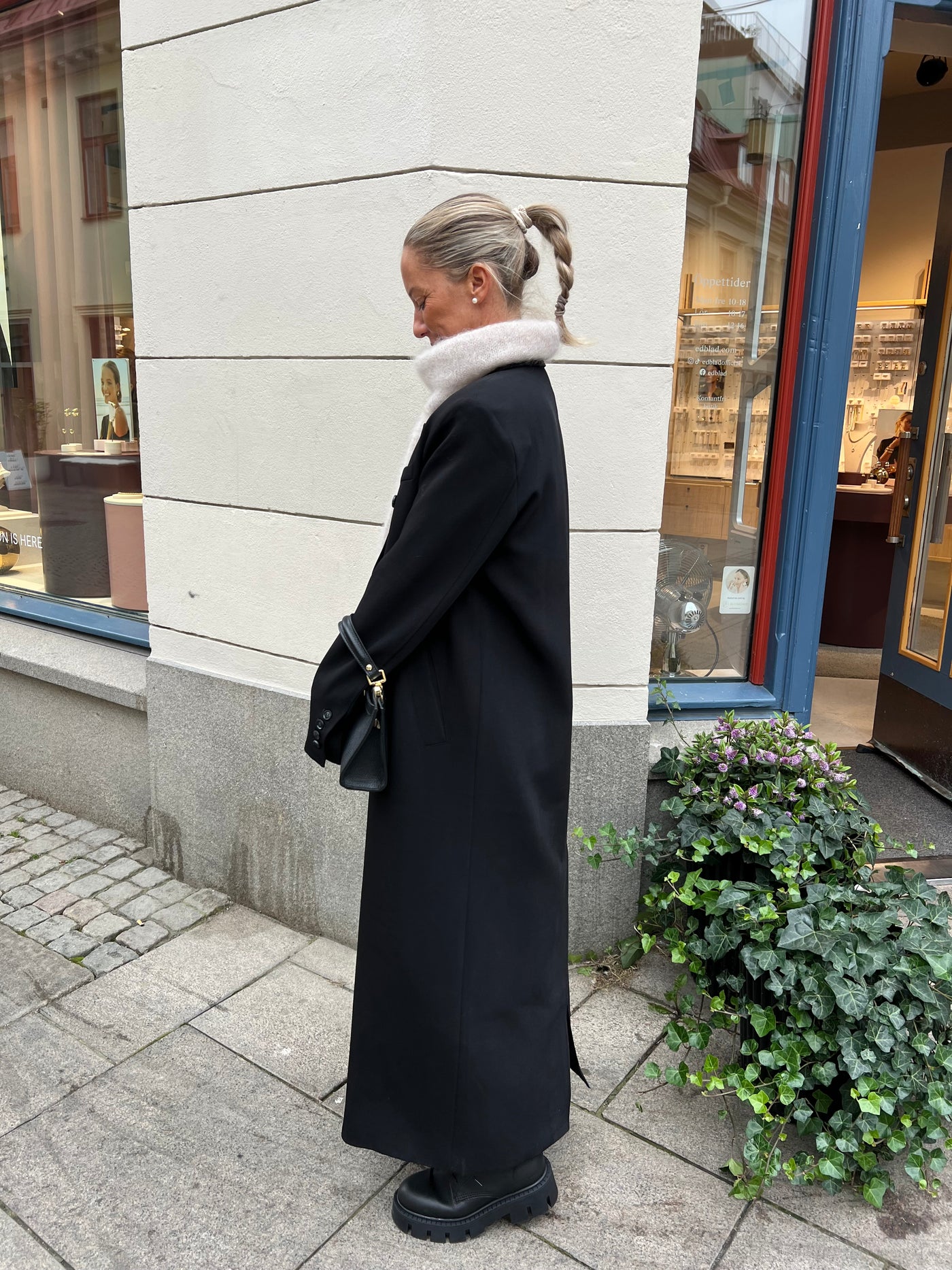 C Long Coat Black - SC324 LEVERANS 7 DGR