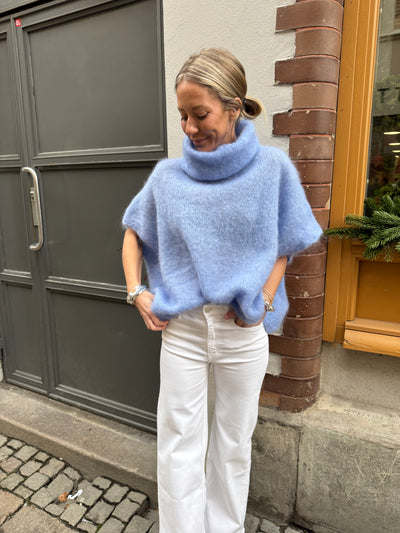 Roro Mohair ljus Blå polo - 22131