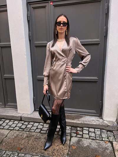 Ines satin dress
