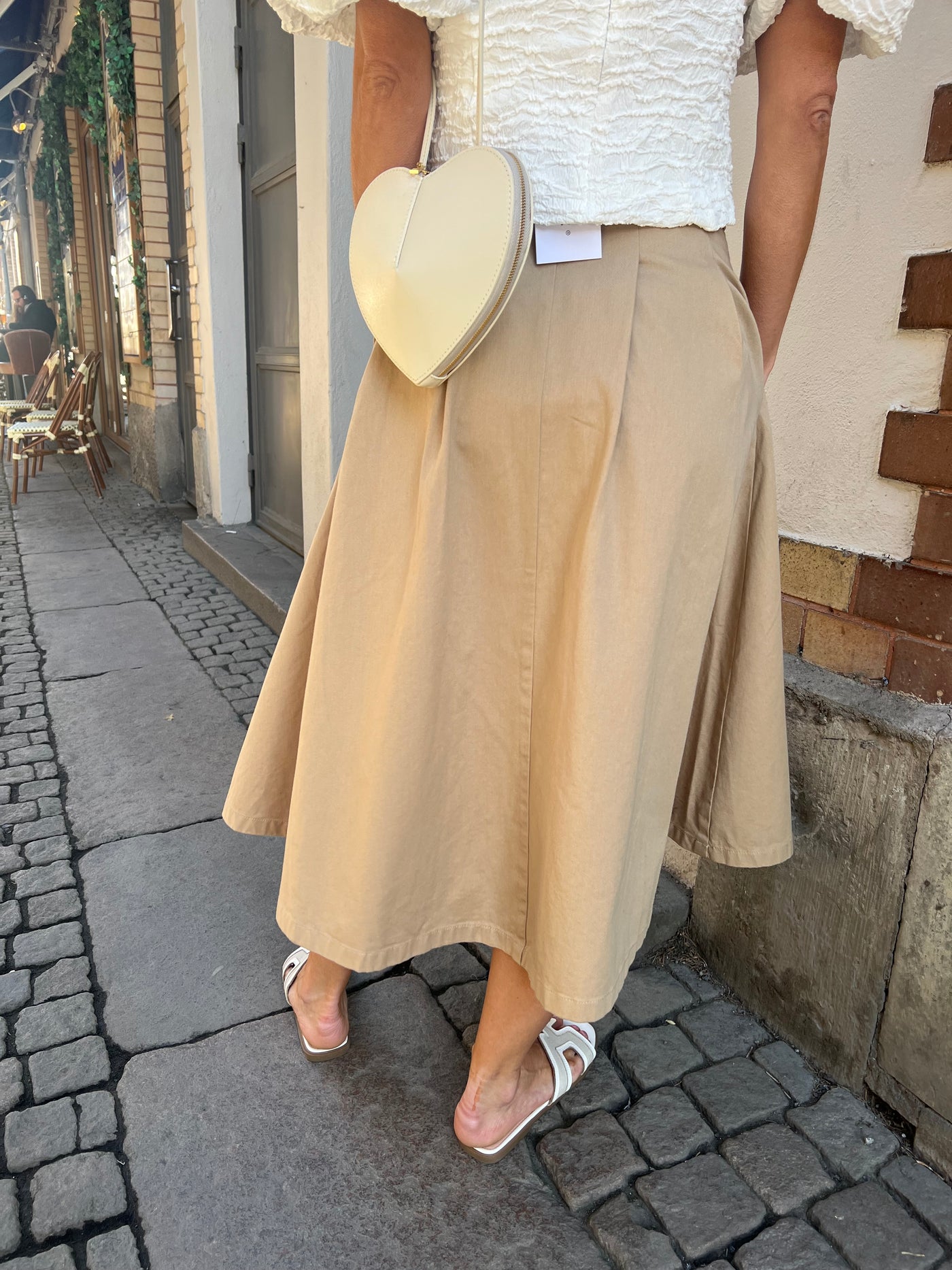 MORISETTE SOLAR SKIRT IN beige