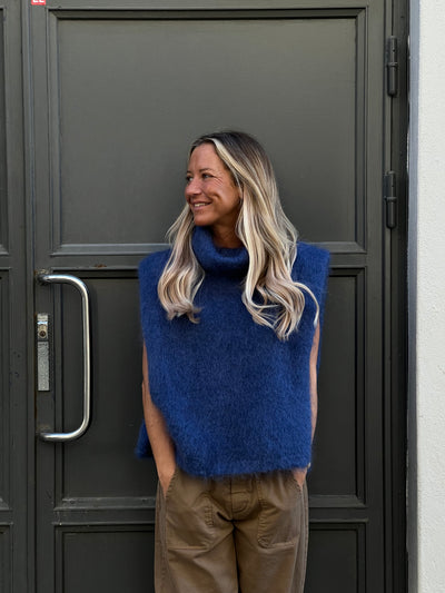 Roro Mohair duvblå  Polo - 22131