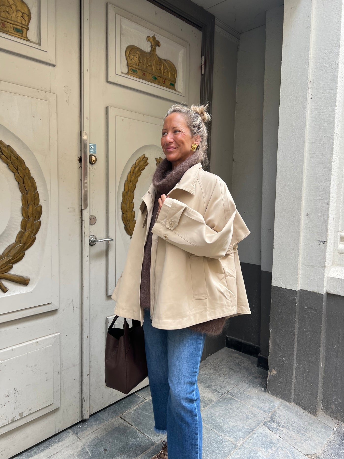 Drole trench beige