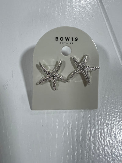 STARFISH STUDS SILVER