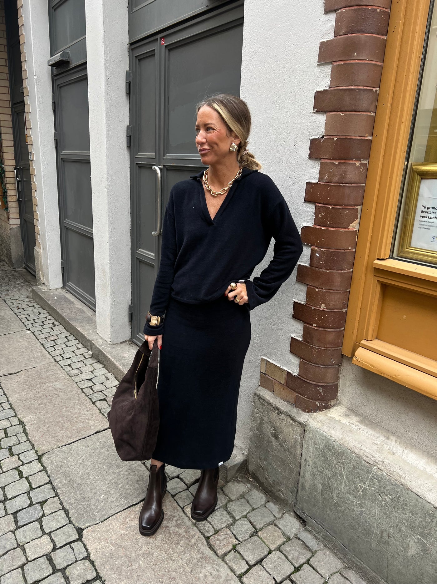 Penn&ink navy kjol 222LTD