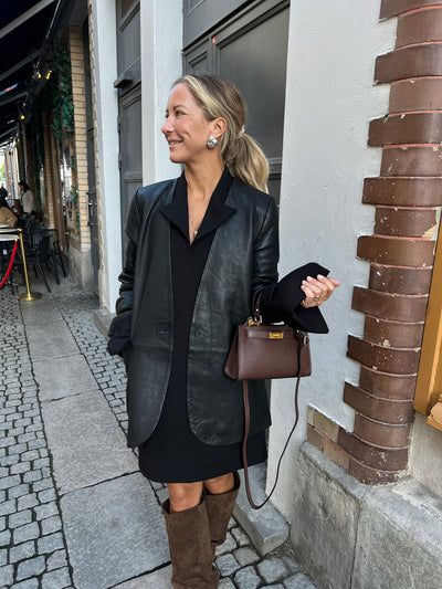 PhoebeCC Clean Leather Blazer