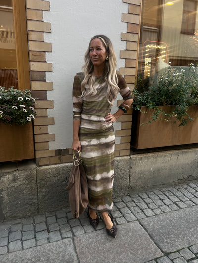 Mesh klänning green 19332F