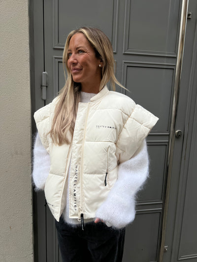 MOUNT PUFFER VEST offwhite