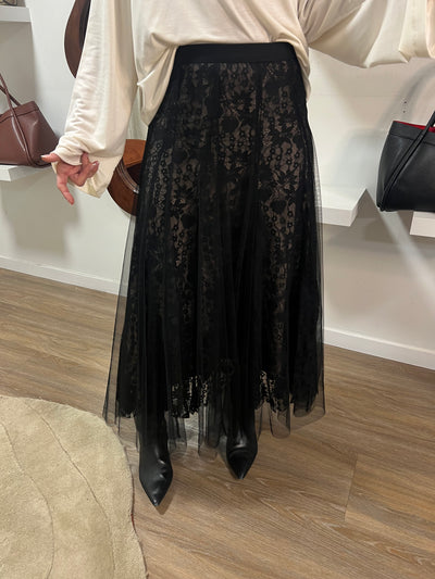 Samira tyll black/beige leverans 7 dagar