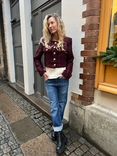Sarah jacket vinröd