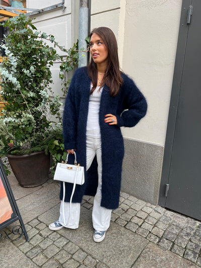 Roro mohair kofta marinblå - 22313