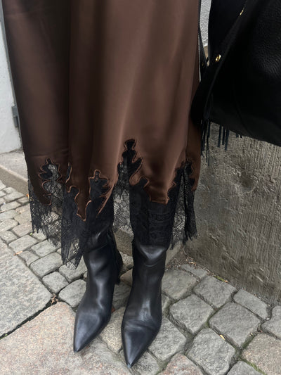 MALICKA SKIRT BROWN LACE