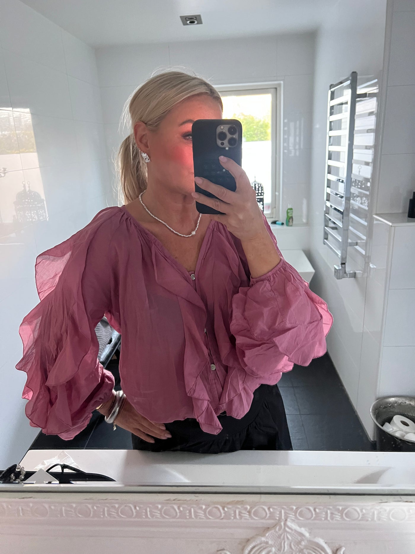 Angel boho blouse old pink leverans 7 dagar